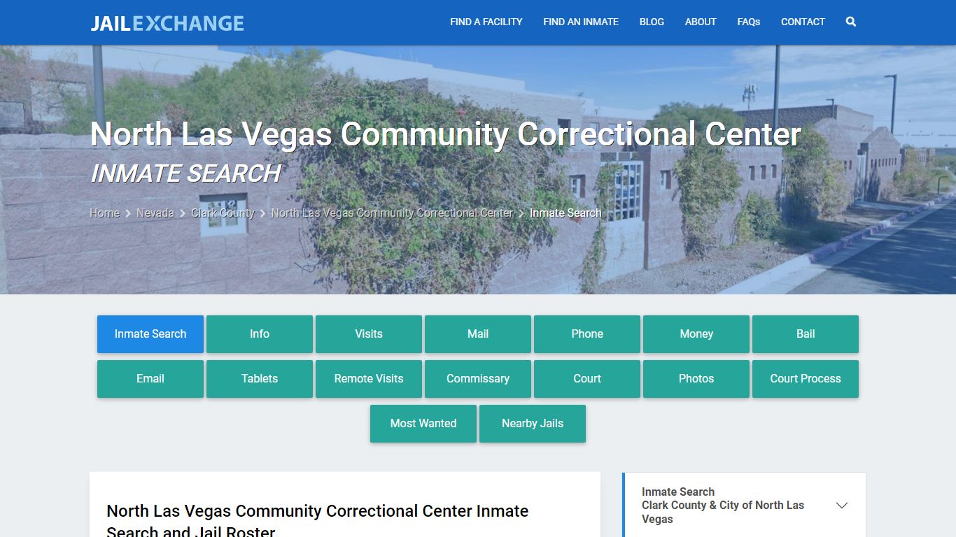 North Las Vegas Community Correctional Center Inmate Search - Jail Exchange